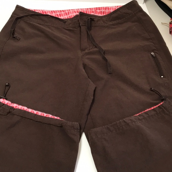 Danskin Now Pants - Danskin Now brown athletic / leisure crop pants